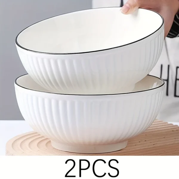 2pcs Ceramic Noodle Bowls