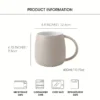 6pcs Large Ceramic Coffee Mugs